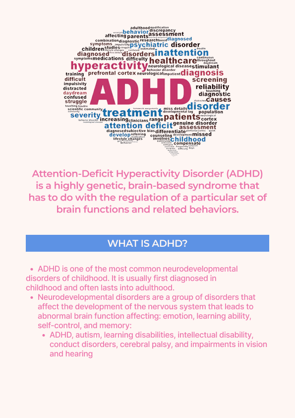 Kids ADHD Worksheet + Infographic