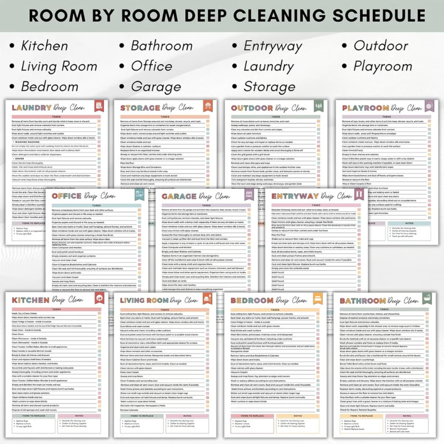 ⏰ADHD Cleaning & Organizing Toolkit - Chore Planner✔