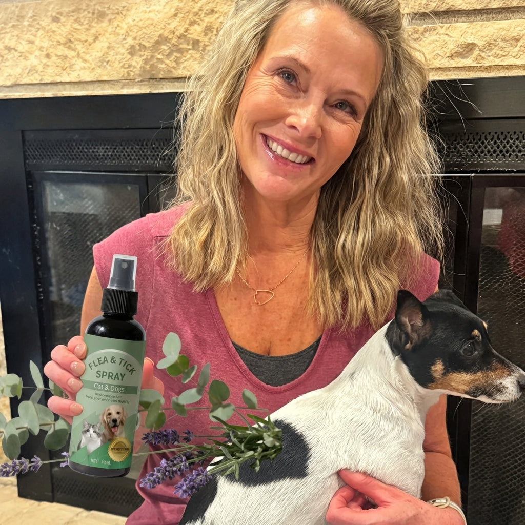 All Natural Flea & Tick Spray for Dogs and Cats